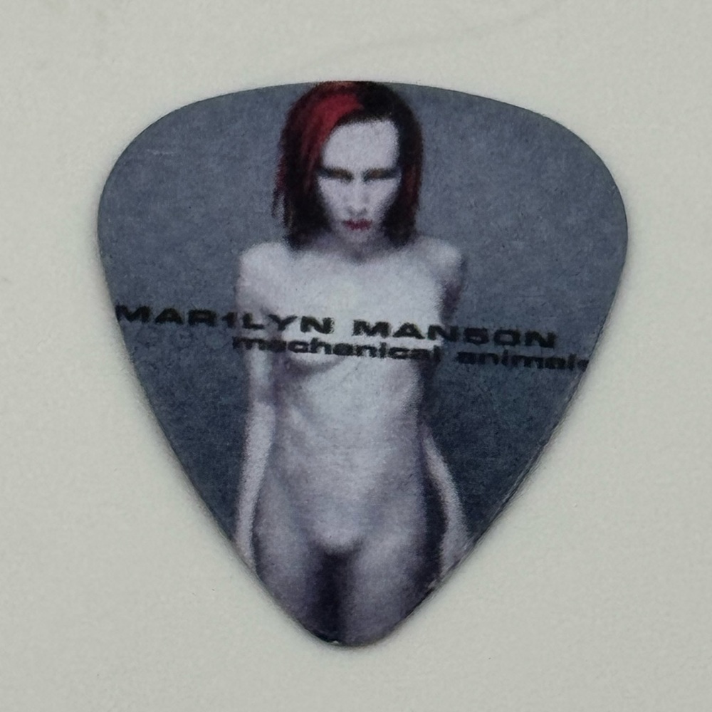 Marilyn Manson Novelty Guitar‎ Pick Mechanical Animals 1998 Album Cover NEW